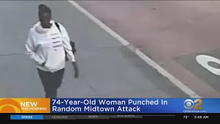 74-year-old woman punched in random attack