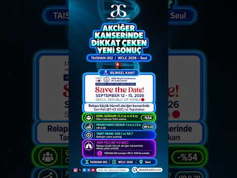  Küçük Hücreli̇ Akci̇ğer Kanseri̇nde Di̇kkat Çeken Geli̇şme: Taishan-302