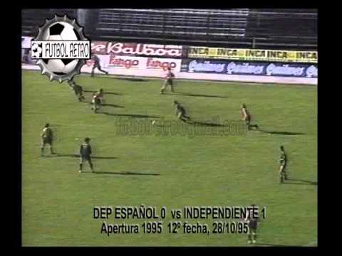 Deportivo Español 0 vs Independiente 1 fecha 12 Apertura 1995 FUTBOL RETRO TV