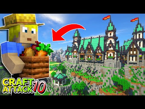 MASSIVE PROGRESS! Bookstore & GREENGROWER! XXL KINGDOM! - Minecraft Craft Attack 10 #99