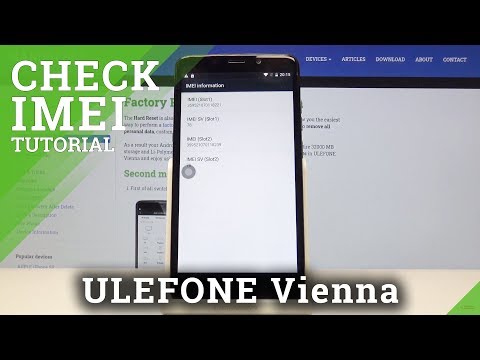 How to Locate IMEI & Serial Number in ULEFONE Vienna – IMEI Status
