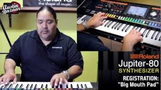 Video thumbnail for Roland Jupiter-80 Synth Demo with Ed Diaz (1/5): "Big Mouth Pad" by Austin Bazaar