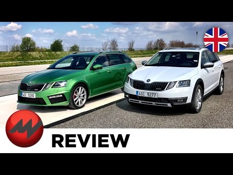 Skoda Octavia RS & Skoda Octavia Scout - test drive and review 2017 new