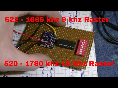 Mittelwellen Sender mit DDS AD9833 und Dip Schalter - eflose #1058
