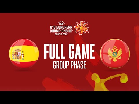 Spain v Montenegro | Full Basketball Game | FIBA U16 European Championship 2022