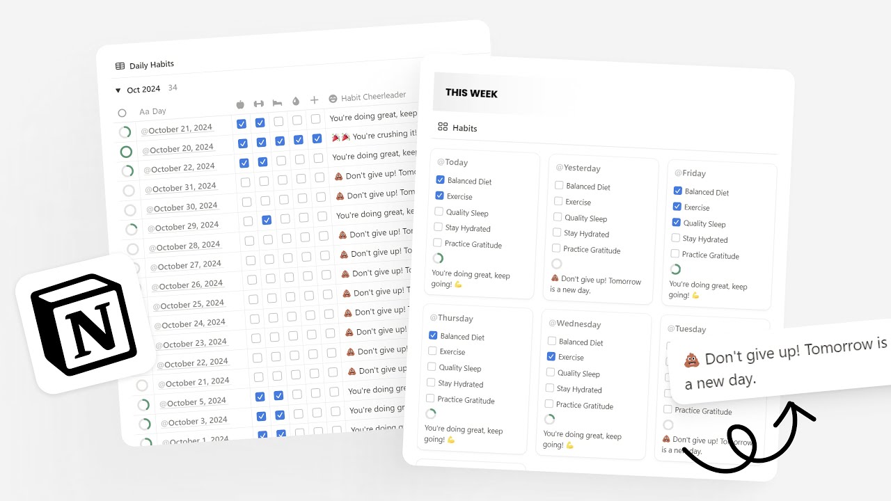 How to Build a Habit Tracker That Actually Works (Step by Step) +  (Free Templates Inside!)