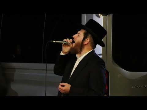 Chaim Green Singing at a chuppah with Avrumy Berko