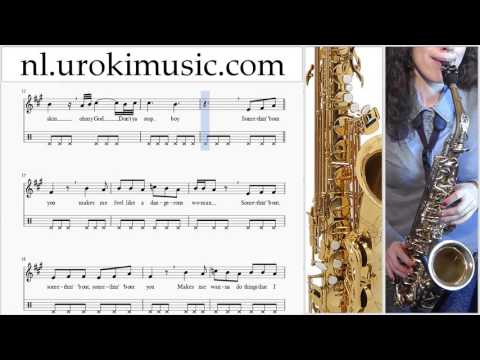 Tenorsaxofoon Leren Spelen Ariana Grande Dangerous Woman Tenorsaxofoonles Deel#2 Studie Klasse Muzie