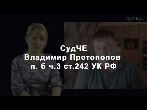 СудЧЕ. Владимир Протопопов осужден по п. б ч.3 ст.242 УК РФ