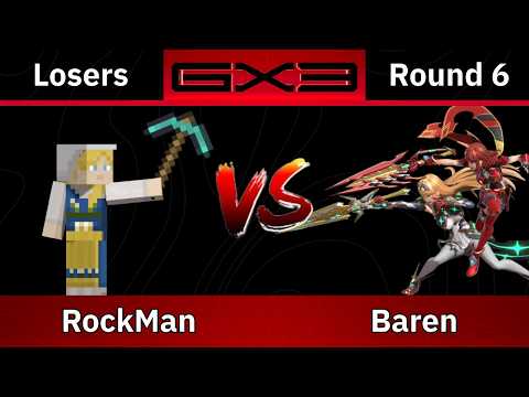 RockMan (Steve) vs Baren (Pyra/Mythra) - Losers Round 6 - Ultimate Singles Genesis X3