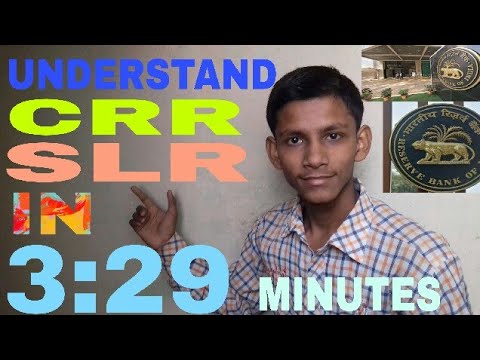CASH  RESERVE  RATIO  (CRR) AND   STATUTORY  LIQUIDITY  RATIO  (SLR) Video