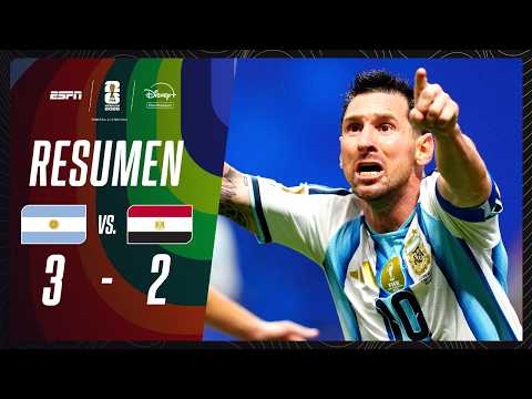 Resumen Argentina vs Egipto