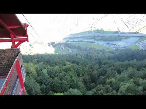 Luftseilbahn Erstfeld - Wilerli Talfahrt - cable car Switzerland