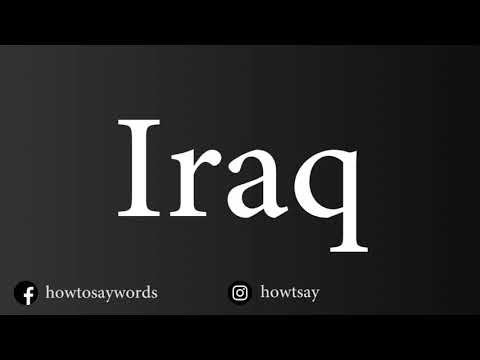 How To Pronounce Iraq