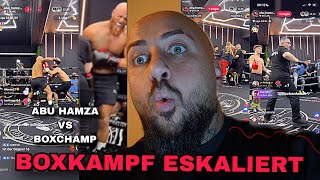 ABU HAMZA VS BOXCHAMP ‼️ HAMZA WIRD VON SANITÄTER GEHOLT 😱