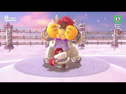 CLOUD KINGDOM BOWSER BATTLE Super Mario Odyssey walkthrough