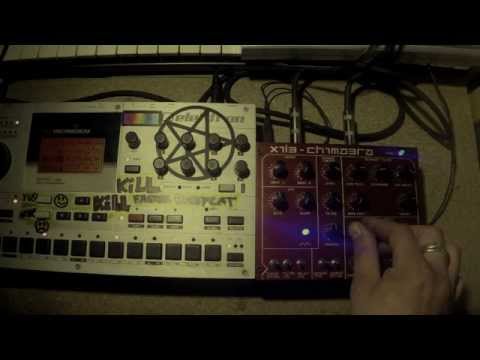 X1L3 - Chimaera red - audio destruction unit + machinedrum