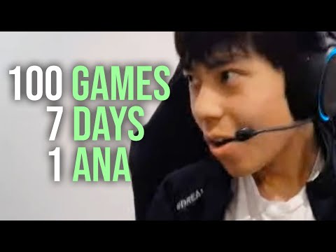 Ana 100 GAMES in 1 week — Hard Practicing for DPC