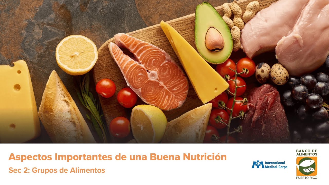 Nutrición General: 2 - Grupos de Alimentos (Food Groups)