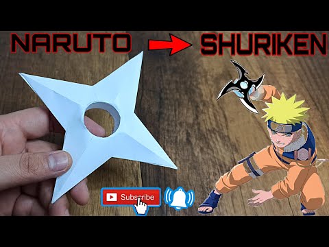 DIY | HOW TO MAKE A PAPER NINJA STAR | KAĞITTAN NARUTO SHURİKEN YAPIMI | ORİGAMİ