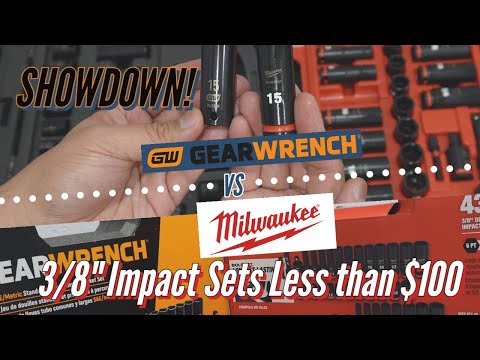 First Impressions! GEARWRENCH 44-Piece vs Milwaukee 43-Piece Impact Socket Sets