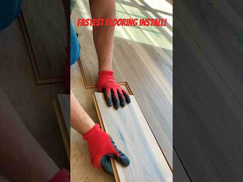 Fastest Laminate Flooring Install You’ll Ever See! #flooring #floor #laminate #diy
