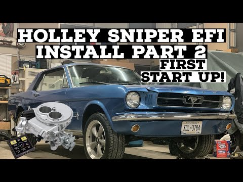 HOLLEY SNIPER EFI INSTALL PART 2: 1966 Ford Mustang 302 Swap Ep: 21, 2300 efi kit