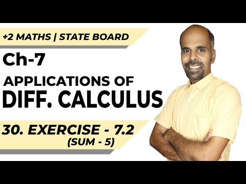 +2 | Ex - 7.2 | Sum No. 5 | Applications of Diff. Calculus | Class 12 | State Board | ram maths