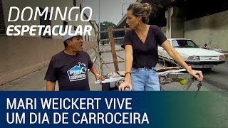 Mariana Weickert acompanha a dura rotina de um catador de recicláveis