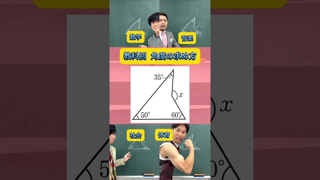 【教科別 角度の求め方】#数学 #勉強 #高校受験 #中学数学 #高校入試