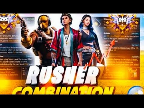 Top 5 BR Rank Character Combinations for Winning in 2025#free fire 🔥