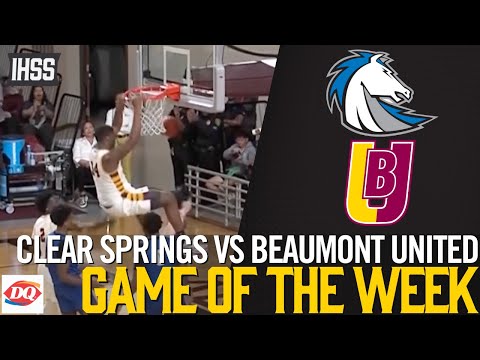 Clear Springs vs Beaumont United - 2023 Week 28 Basketball Game of the Week