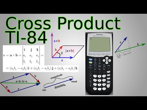 Ti-84 Cross Product Program & Dot Product for Vectors (Triple Scalar Product)