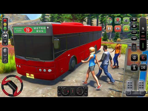 Uphill Offroad Coach Bus Driving Simulator 3D Game 🚍| Extreme Mountain Bus Driving Android Gameplay 