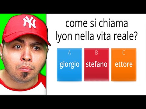 FACCIO IL QUIZ Difficile SU LYONWGF!!