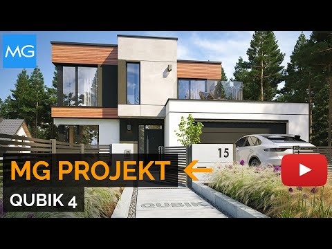 Projekt domu Qubik 4 MG Projekt - 165,03 m²