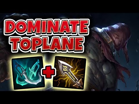 DOMINATE TOPLANE AS TRYNDAMERE!! HOW TO WIN LANE EASY - League of Legends Full Gameplay