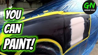 Beginners guide to painting a car. prep, masking, color match and clear!