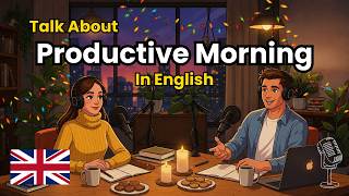 Talk About Your Productive Morning in English | Real English Conversation (B1-B2)