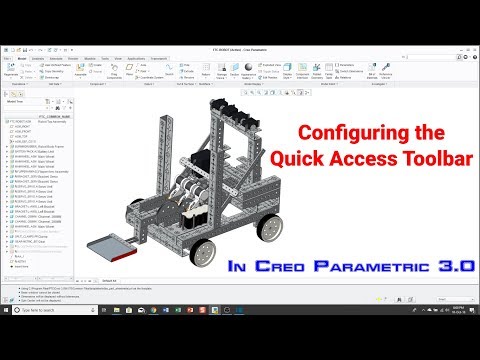 Creo Parametric - Configuring the Quick Access Toolbar - Creo Parametric 3.0 and earlier