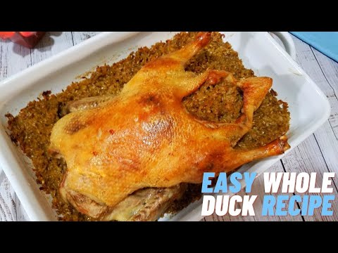 How To Roasted Crispy Duck احلى بط بالفريك بطعم حكاية -Oven Roasted Whole Duck #howto #duck #cooking