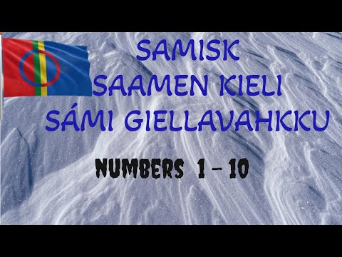 💥 Northern Sami for beginners - video 3💥 Numbers 1-10