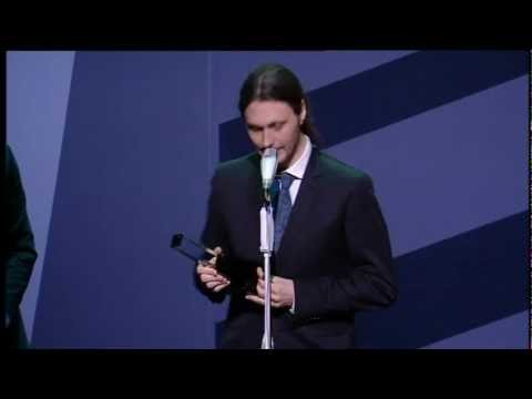 Oscar Danielson - Tacktal på Grammisgalan 2012