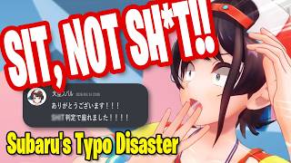 Subaru's Worst Typo Ever Makes Her Apologize to Staff [Hololive/Eng sub]