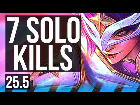QUINN vs IRELIA (MID) | 7 solo kills, 21/4/6, Godlike | KR Diamond | 25.5