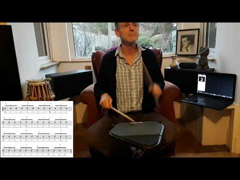 Advanced paradiddle exercise