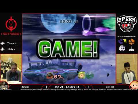 Nemesis || - Zerxion (Ganondorf) Vs. Scraket (Lucas) - Project M (Top 24 Losers R4)