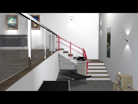 Plattformlift ARTIRA für kurvige Treppen - GARAVENTA Lift
