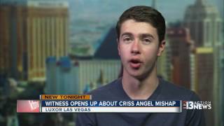 Criss Angel performs straitjacket escape that landed him in the hospital