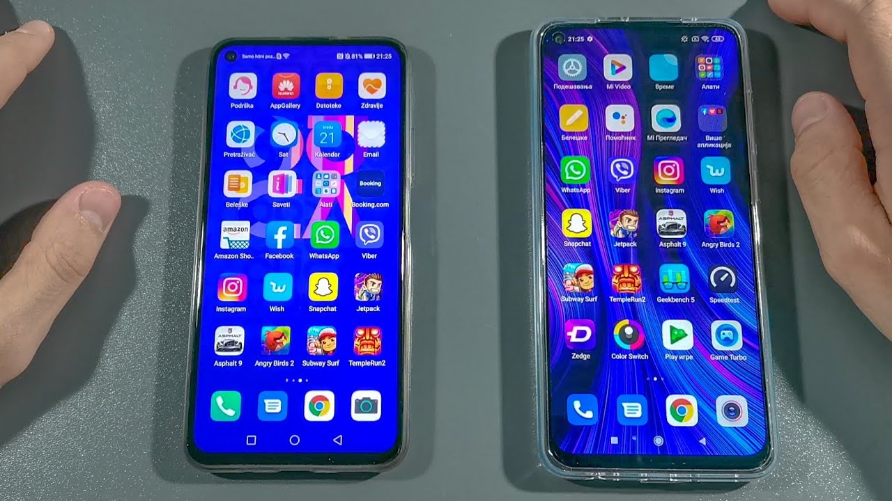 Huawei Nova 5T vs Xiaomi Redmi Note 9 Comparison Speed Test